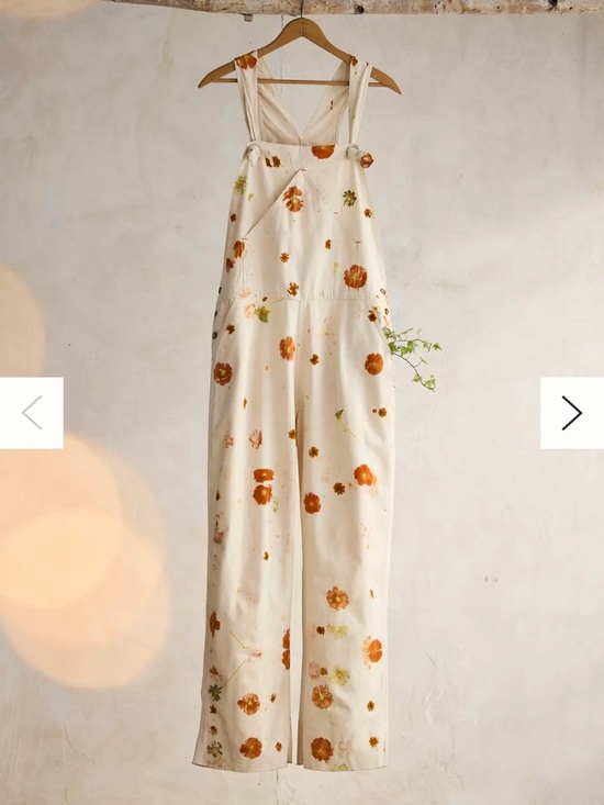 Anthropologie Pants - Anthropologie Flower Power Cotton Canvas Overalls